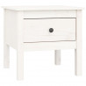 Mesa auxiliar 2 uds madera maciza de pino blanco 50x50x49 cm 3