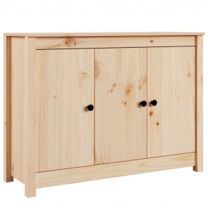 Aparador de madera maciza de pino 110x35x74 cm H
