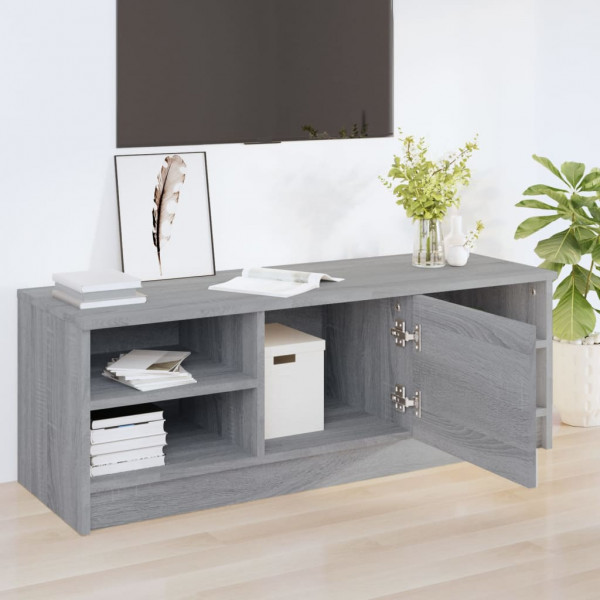 Mueble para TV madera contrachapada gris Sonoma 102x35.5x36.5cm M 3