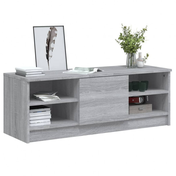 Mueble para TV madera contrachapada gris Sonoma 102x35.5x36.5cm M 4