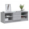 Mueble para TV madera contrachapada gris Sonoma 102x35.5x36.5cm 4