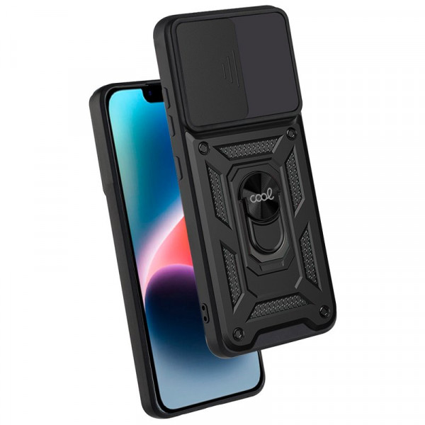 Carcaça COOL para iPhone 14 Além de anel rígido Preto M 2