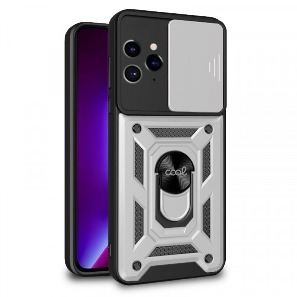 Carcasa COOL para iPhone 14 Pro Hard Ring Plata D