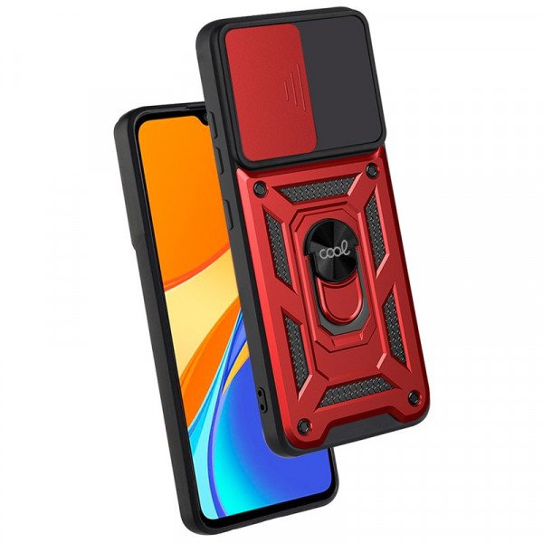 Carcaça COOL para Xiaomi Redmi 9C / 10A Anel duro vermelho M 3