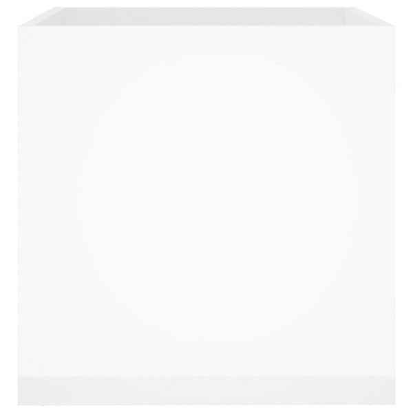 Vaso/floreira 40x40x40 cm madeira processada branco brilhante M 5