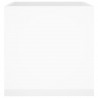 Jardinera de madera contrachapada blanco brillante 40x40x40 cm 5