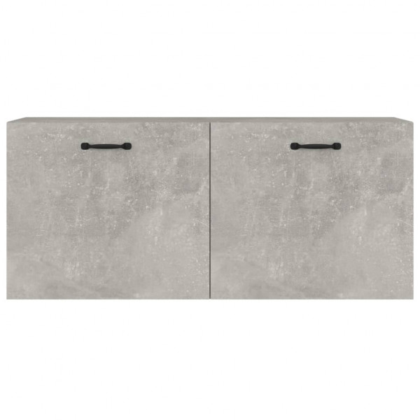 Armario pared madera contrachapada gris hormigón 80x35x36.5 cm M 5
