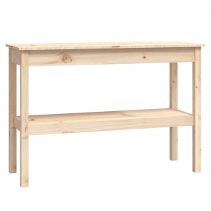 Mesa consola madera maciza de pino 110x40x75 cm H