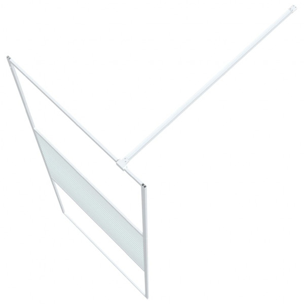 Divisória de chuveiro vidro transparente ESG 80x195 cm branco M 5