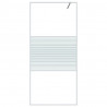 Mampara de ducha vidrio ESG transparente blanco 90x195 cm 3