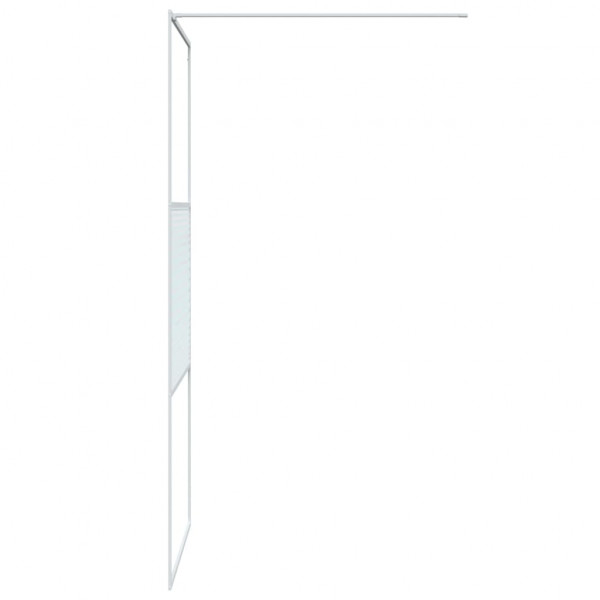 Divisória de chuveiro vidro transparente ESG 90x195 cm branco M 4