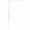 Mampara de ducha vidrio ESG transparente blanco 90x195 cm 4