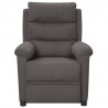 Sillón reclinable eléctrico de tela gris oscuro 3