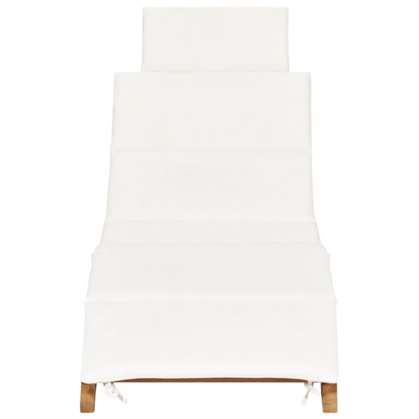 Tumbonas con cojines 2 unidades madera maciza de teca M 4