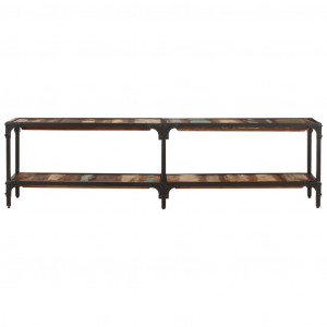 Mueble de TV madera maciza reciclada 150x30x41 cm H