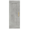 Armario de pared madera contrachapada gris hormigón 35x34x90 cm 5