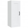 Armario colgante de madera contrachapada blanco 35x34x90 cm 2