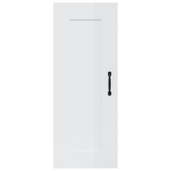 Armario colgante madera contrachapada blanco brillo 35x34x90 cm M 5