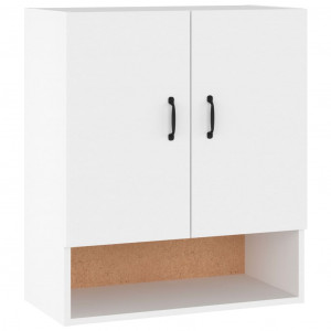 Armario de pared madera contrachapada blanco 60x31x70 cm H