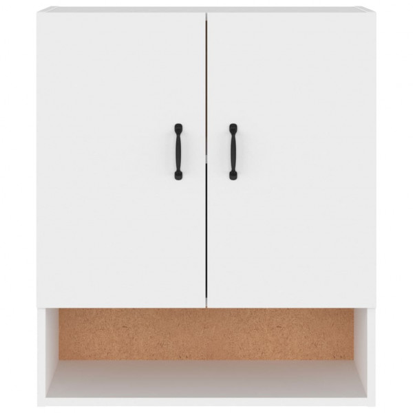 Armario de pared madera contrachapada blanco 60x31x70 cm M 5