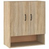 Armario de pared madera contrachapada roble sonoma 60x31x70 cm 2