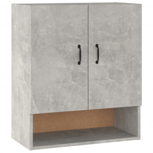 Armario de pared madera contrachapada gris hormigón 60x31x70 cm H