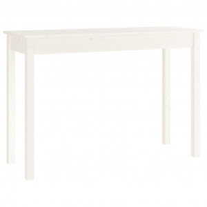 Mesa consola de madera maciza de pino blanco 110x40x75 cm H