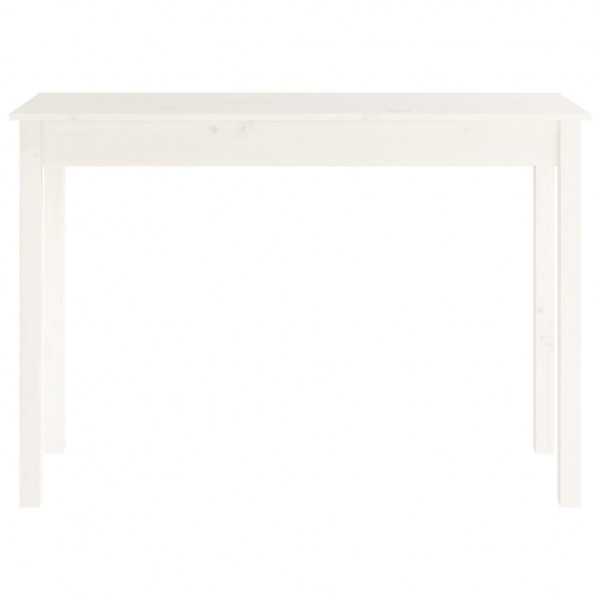 Mesa consola de madera maciza de pino blanco 110x40x75 cm M 5