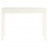 Mesa consola de madera maciza de pino blanco 110x40x75 cm 5
