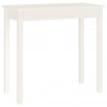 Mesa consola 80x40x75 cm madeira de pinho maciça branco 2
