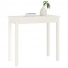 Mesa consola 80x40x75 cm madeira de pinho maciça branco 4