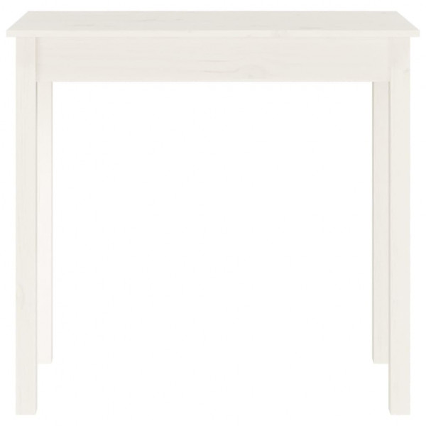 Mesa consola 80x40x75 cm madeira de pinho maciça branco M 5
