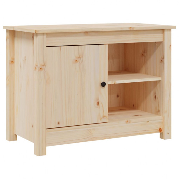 Mueble de TV de madera maciza de pino 70x36.5x52 cm M 2
