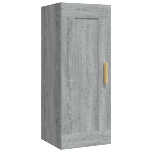 Armario de pared madera contrachapada gris Sonoma 35x34x90 cm M 2