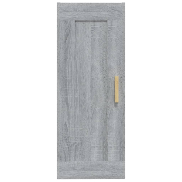 Armario de pared madera contrachapada gris Sonoma 35x34x90 cm M 5