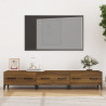 Mueble de TV madera contrachapada roble ahumado 150x34.5x30 cm 1