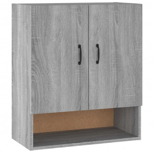 Armario de pared madera contrachapada gris Sonoma 60x31x70 cm H