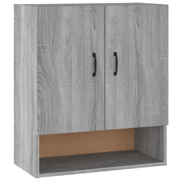 Armario de pared madera contrachapada gris Sonoma 60x31x70 cm M 2