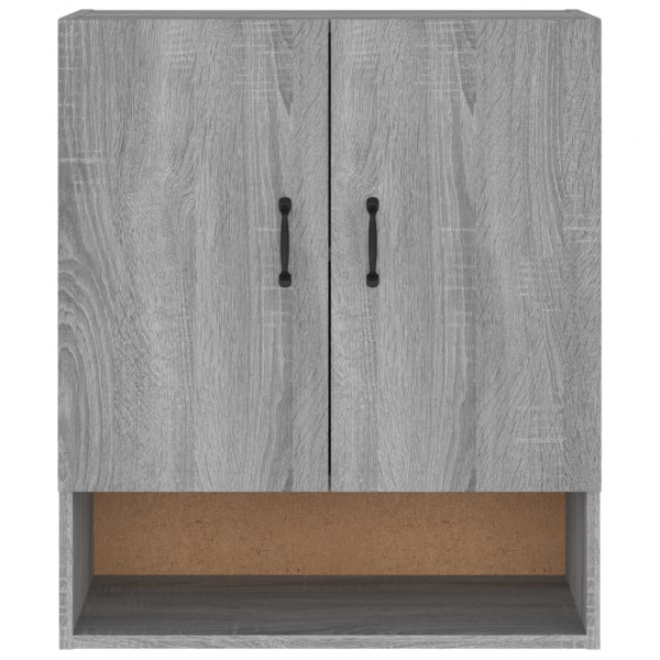 Armario de pared madera contrachapada gris Sonoma 60x31x70 cm M 5