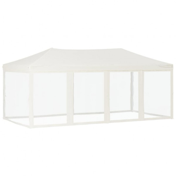 Carpa para fiestas plegable con paredes laterales crema 3x6 m M 2
