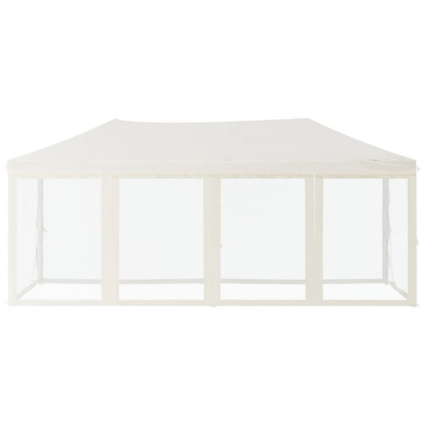 Carpa para fiestas plegable con paredes laterales crema 3x6 m M 3