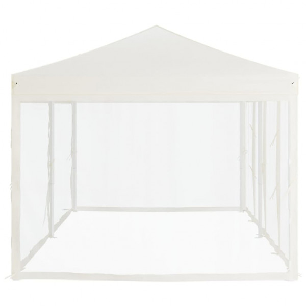 Tenda para festas dobrável com paredes laterais 3x6 m creme M 4