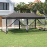 Carpa para fiestas plegable con paredes gris antracita 3x6 m 1