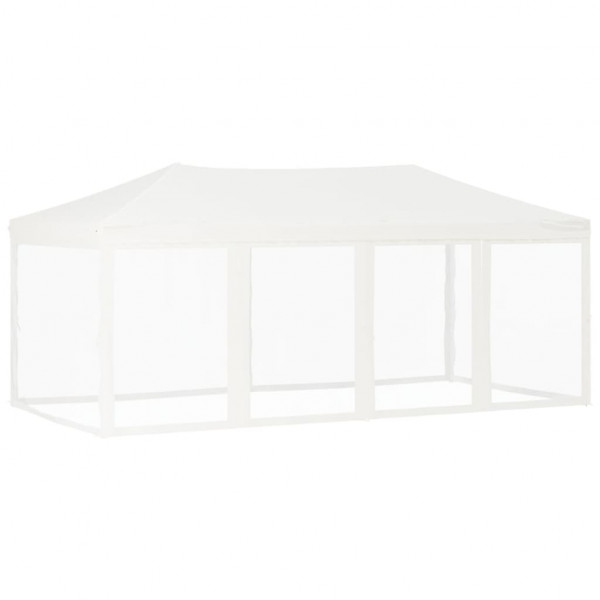 Carpa para fiestas plegable con paredes laterales blanca 3x6 m M 2