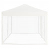 Carpa para fiestas plegable con paredes laterales blanca 3x6 m 4