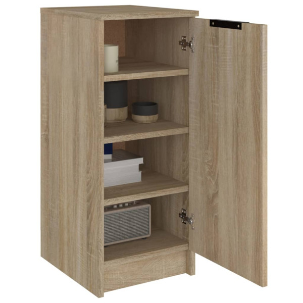 Mueble zapatero madera contrachapada roble sonoma 30x35x70 cm M 4