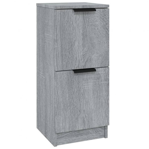 Aparador de madera contrachapada gris Sonoma 30x30x70 cm M 2