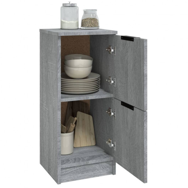 Aparador de madera contrachapada gris Sonoma 30x30x70 cm M 4