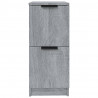 Aparadores 2 uds madera contrachapada gris Sonoma 30x30x70 cm 5