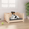Cama para perros madera maciza de pino 55.5x45.5x28 cm 1